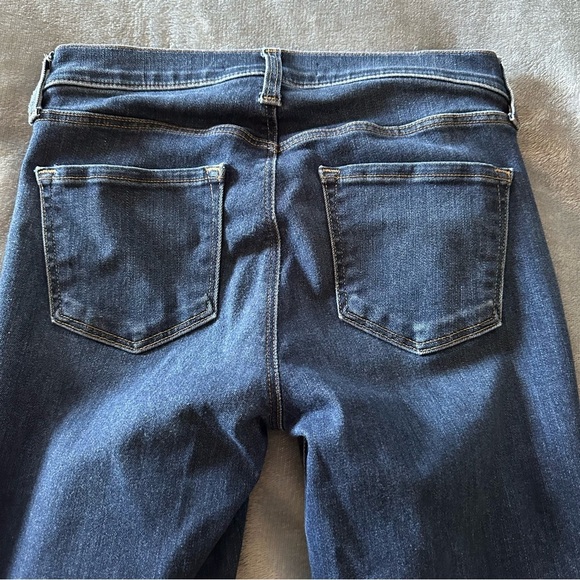 J Brand Mama J Rail FLEETING Denim Dark Wash Maternity Side Panel Jeans Size 25 - Picture 13 of 15